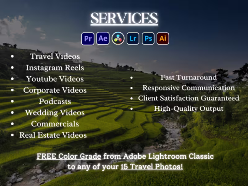Cover image for Cinematic Travel Video Editing