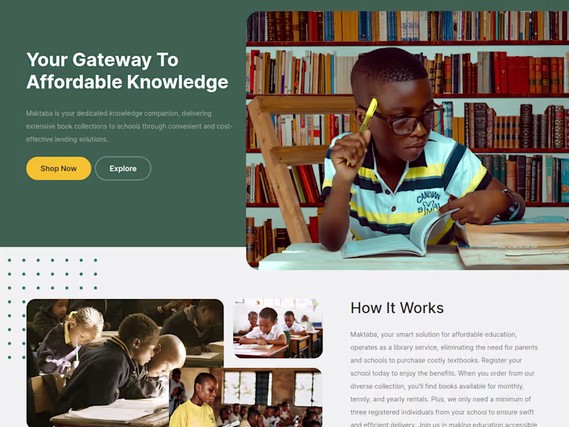 Cover image for Online bookstore connecting schools directly to suppliers