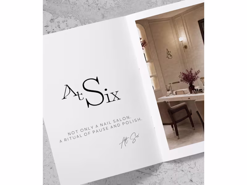 Cover image for Nail Salon Brand Concept for At Six