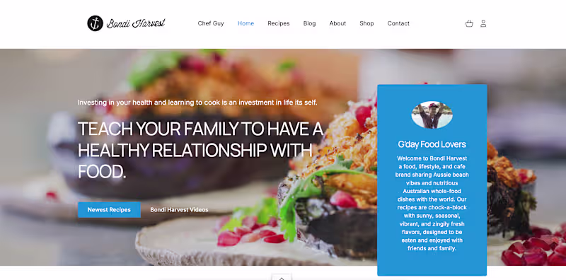 Cover image for Bondi Harvest Site/Blog
