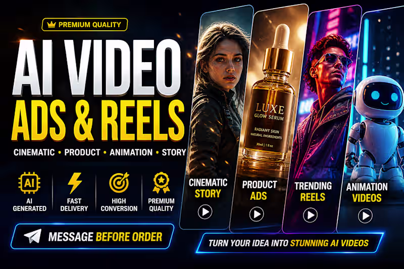 Cover image for I will create ai video