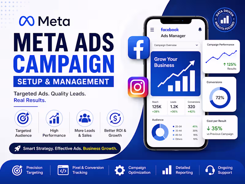 Cover image for Meta Ads Campaign Setup & Management