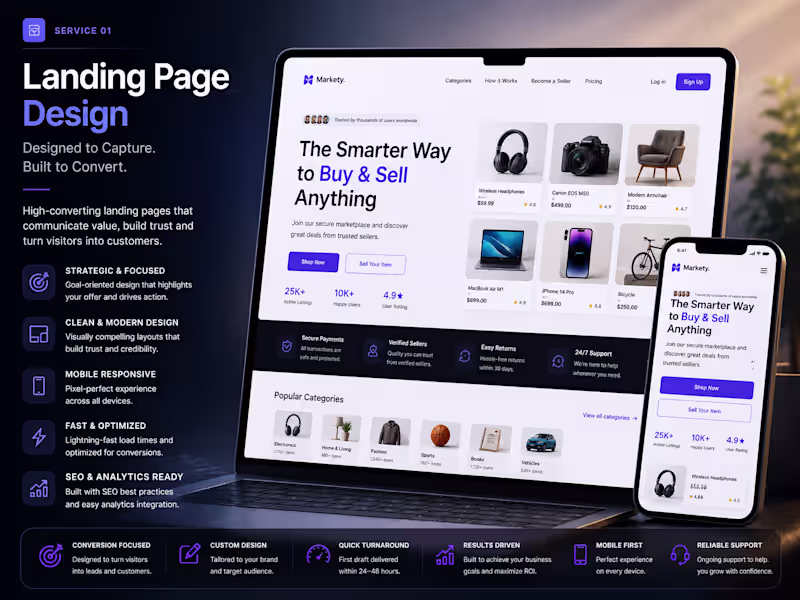 Cover image for Landing page