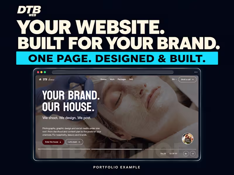 Cover image for Sprint — €590 one-page website in 48 hours