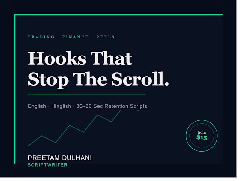 Cover image for Trading & Finance Reel Script