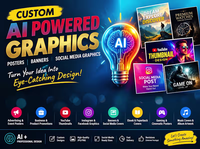 Cover image for AI-Powered Posters, Banners & Social Media Graphics
