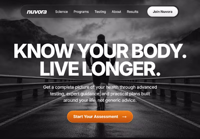 Cover image for Landing page for Nuvora, a