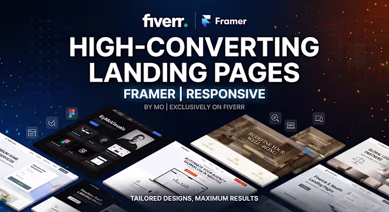 Cover image for I will design a high converting landing page for your business