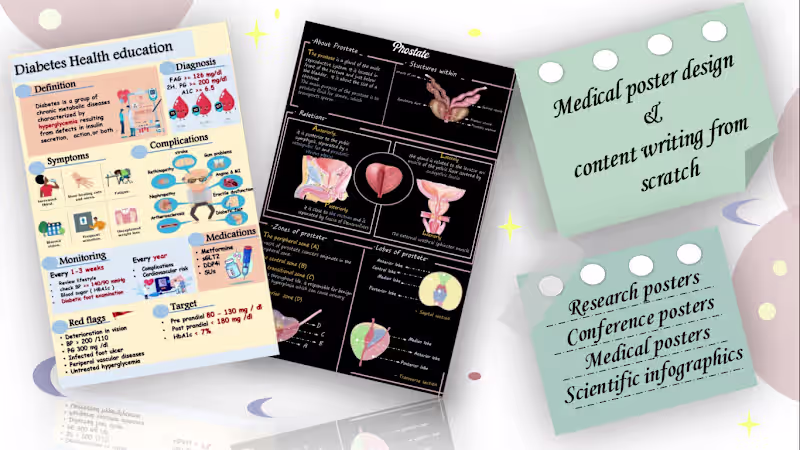 Cover image for Poster design and writing content from scratch