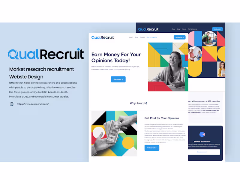 Cover image for QualRecruit Website Design and Development