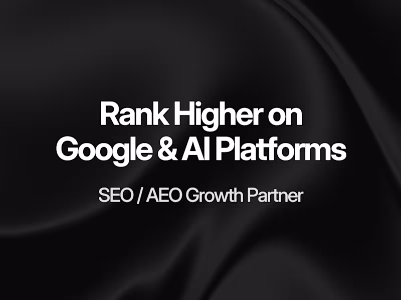 Cover image for SEO / AEO Growth Partner