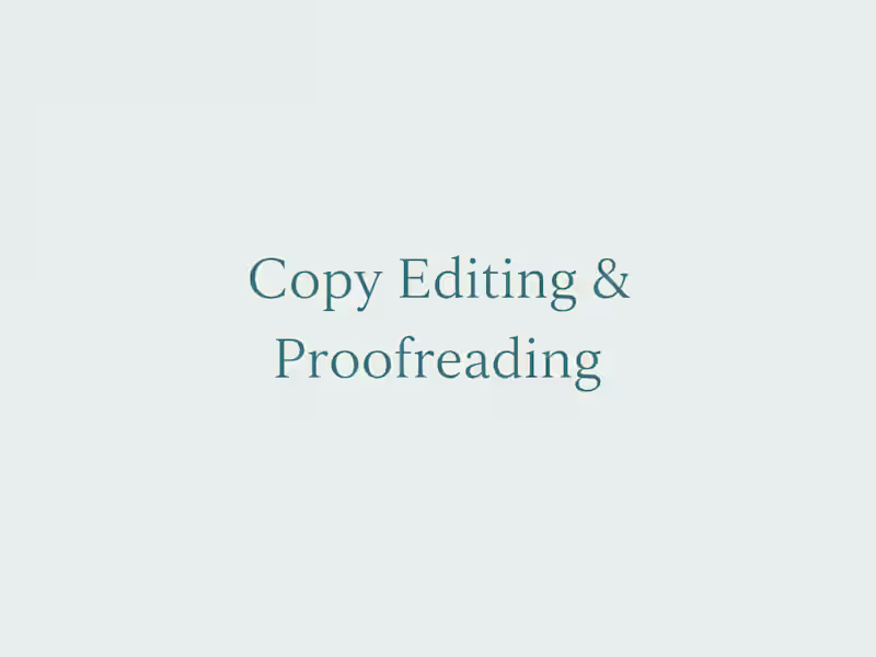 Cover image for Nonprofit & Advocacy Copy Editing (Async, Quick Turnaround)