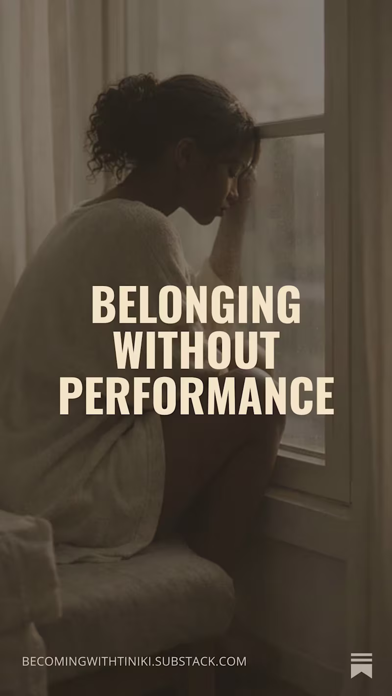 Cover image for Belonging Without Performance

A paid-tier essay