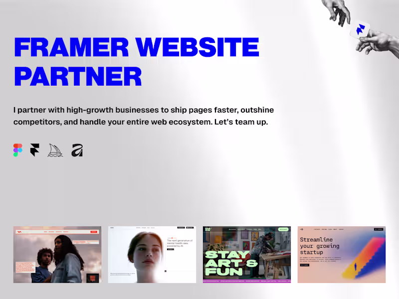 Cover image for Framer Website Partner - Dedicated Framer Development