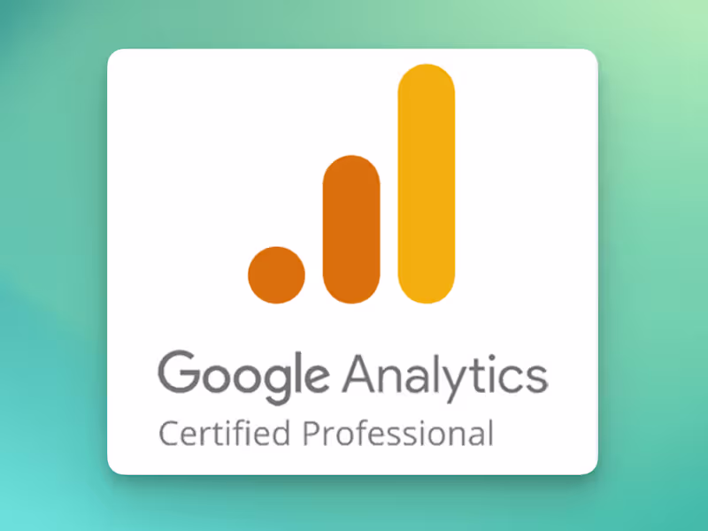 Cover image for Certified Google Analytics Expert