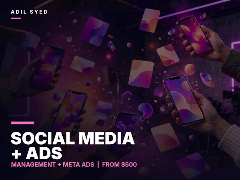 Cover image for Social Media Management and Ads