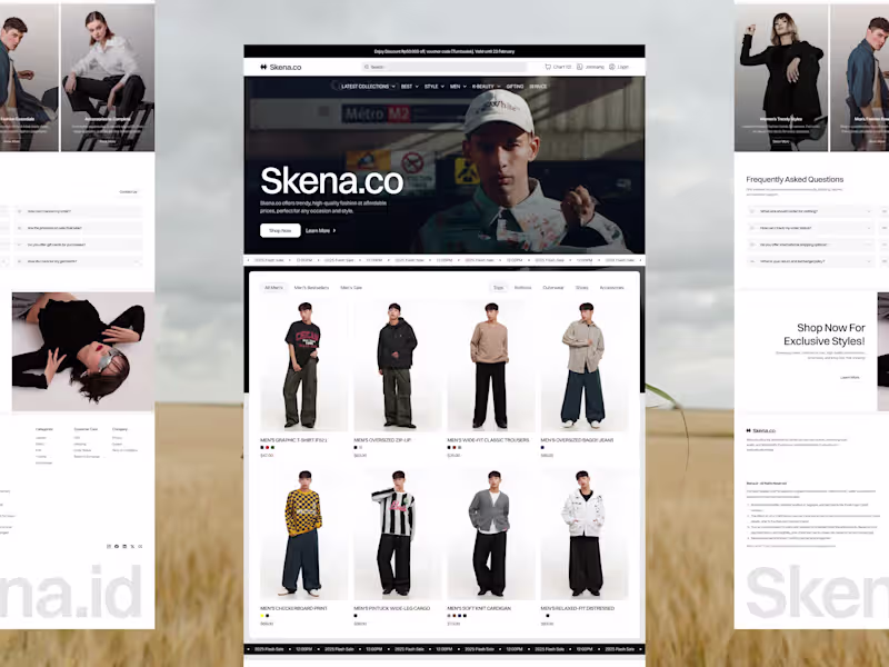 Cover image for Skena.co - Fashion Ecommerce Website