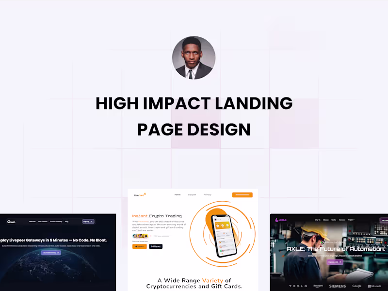 Cover image for High Impact Landing Page Design