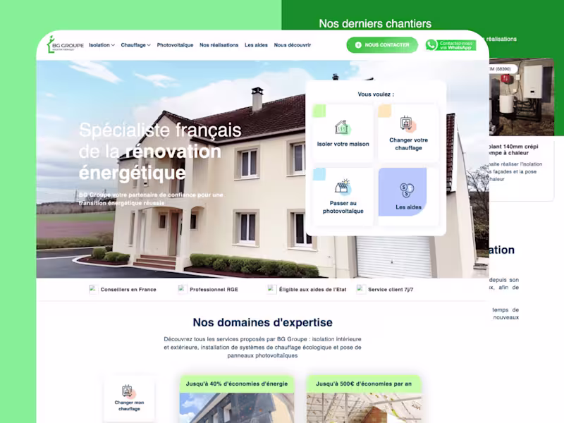 Cover image for Webflow 500/weekly Lead Generation Website : Bggroupe.fr