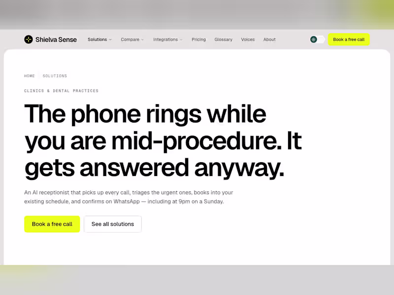 Cover image for AI Voice Receptionist for Clinics and Service Businesses