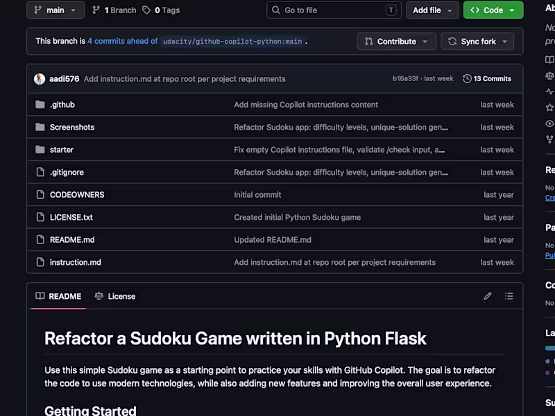 Cover image for Refactor a Sudoku Game written