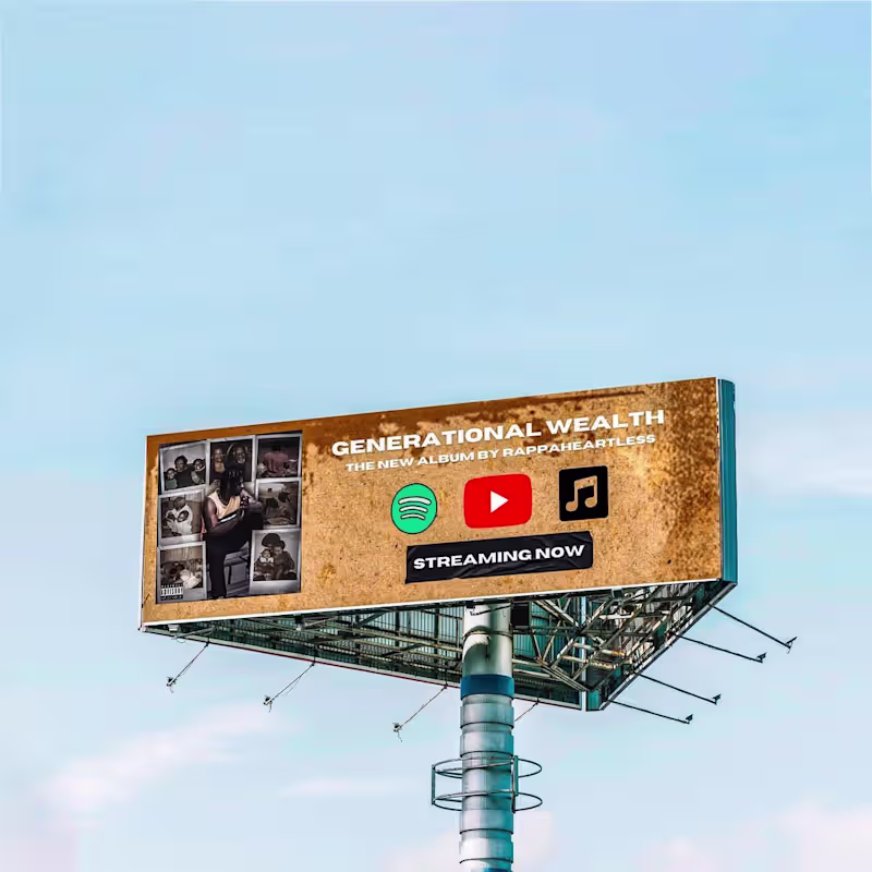 Cover image for Generational Wealth Cover Art Billboard Design