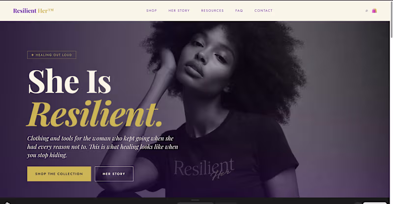 Cover image for Resilient Her was a brand