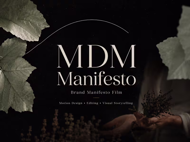 Cover image for MDM MANIFESTO