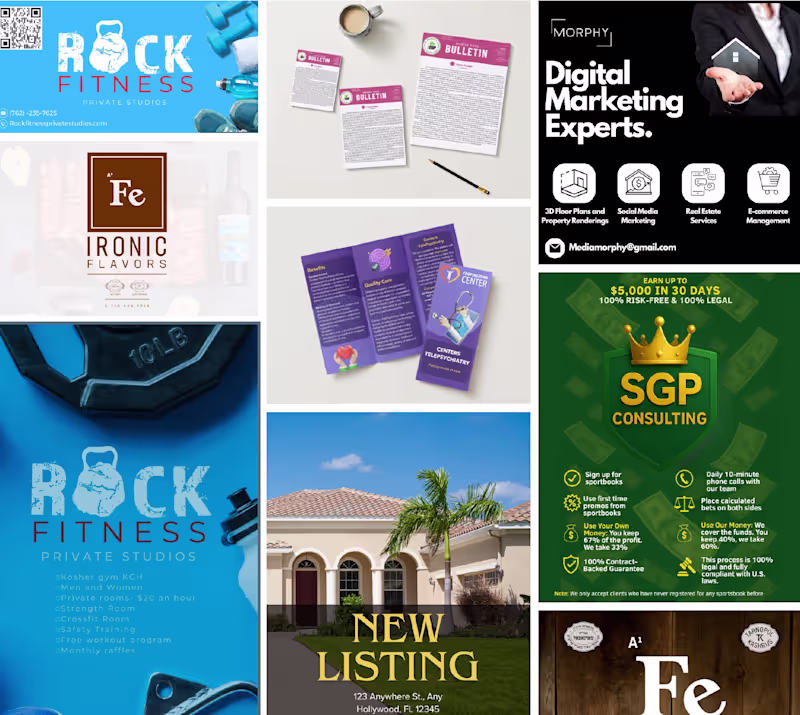 Cover image for Designed social media graphics, brand