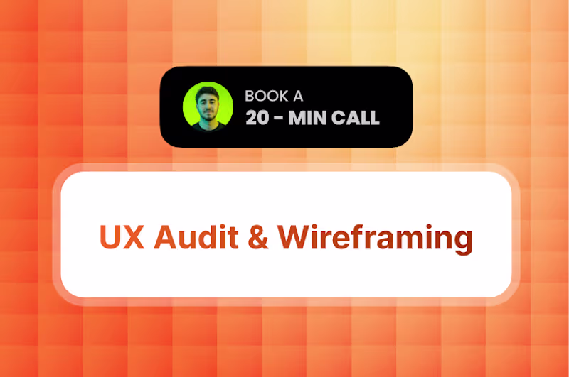 Cover image for UX Audit & Wireframing