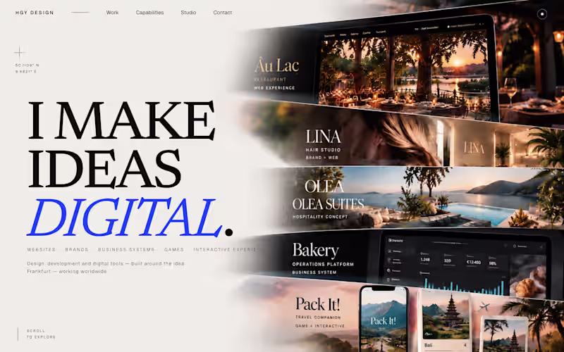 Cover image for HGY Design Portfolio Website
