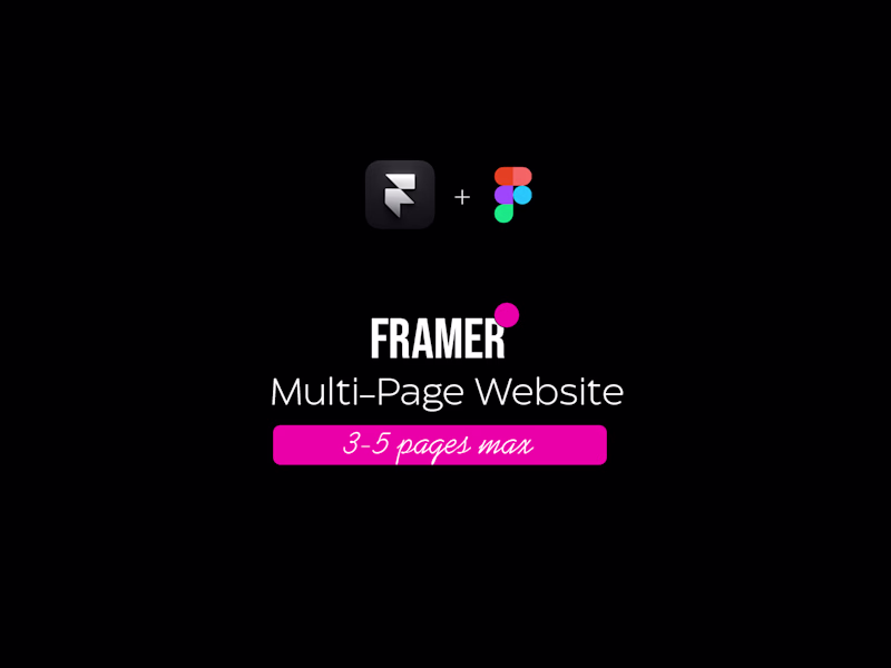 Cover image for Framer Multi-Page Website (3–5 Pages)