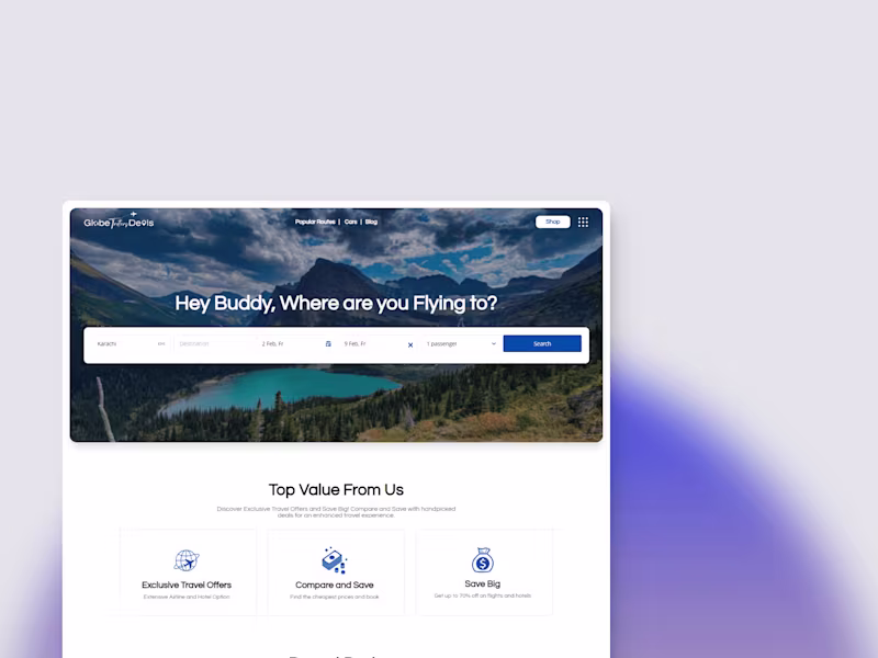 Cover image for GlobeTrottersDeasl - Travel Affiliate Website