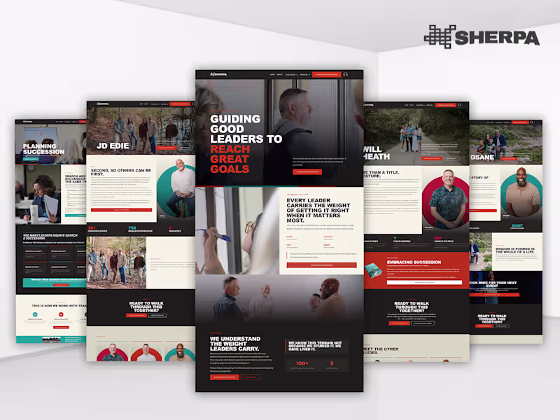 Cover image for Custom Kajabi Design & Development for Sherpa