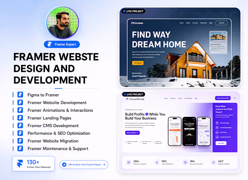 Cover image for Framer Website Design & Development 