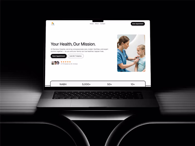 Cover image for Rainbow Hospital Website Design and Development