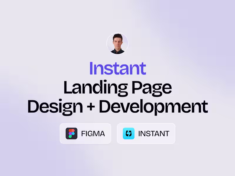 Cover image for Instant Landing Page Design & Development