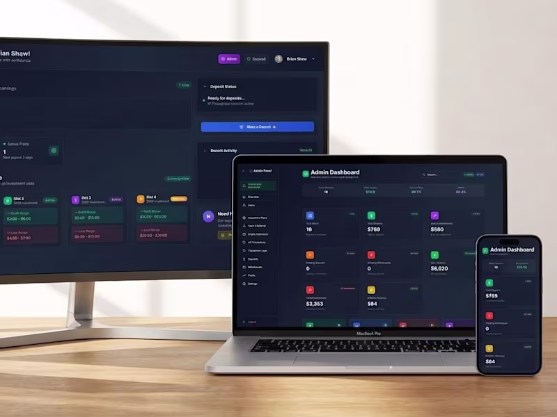 Cover image for Modern Crypto Finance Dashboard for Web & Mobile