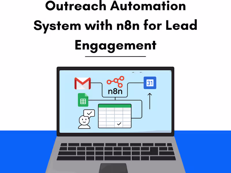 Cover image for Outreach Automation with n8n & AI