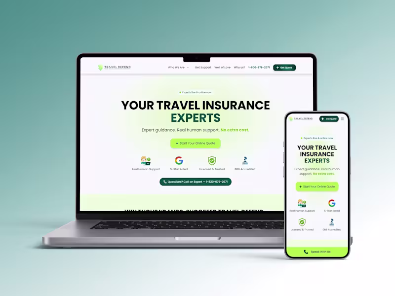 Cover image for Travel Defend — Website Optimization & Feature Enhancements