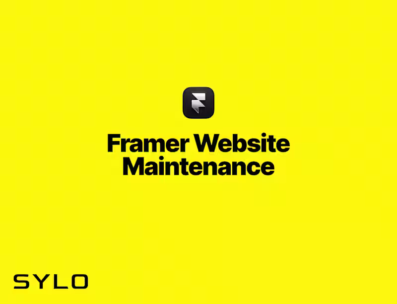 Cover image for Framer Website Maintenance