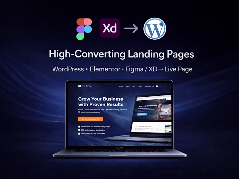 Cover image for High-Converting Landing Pages in WordPress 