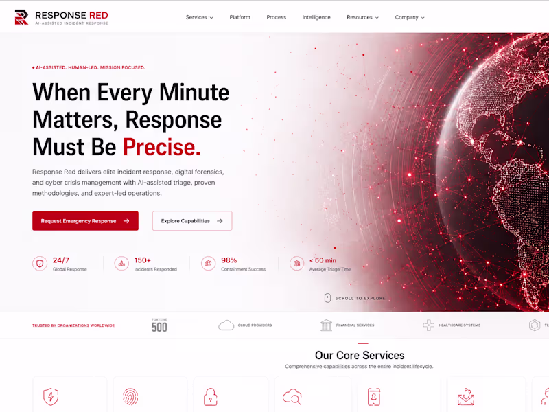 Cover image for ResponseRed | AI-native Incident Response & Web3 Forensics