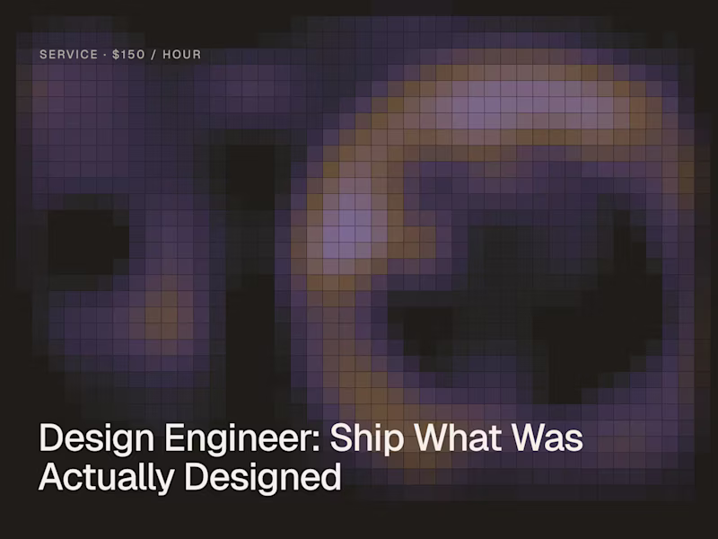 Cover image for Design Engineer: Ship What Was Actually Designed