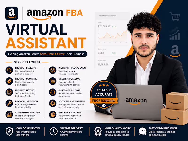 Cover image for Amazon FBA Virtual Assistant