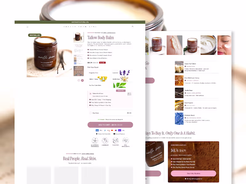 Cover image for Product Landing Page Built in Replo from Figma