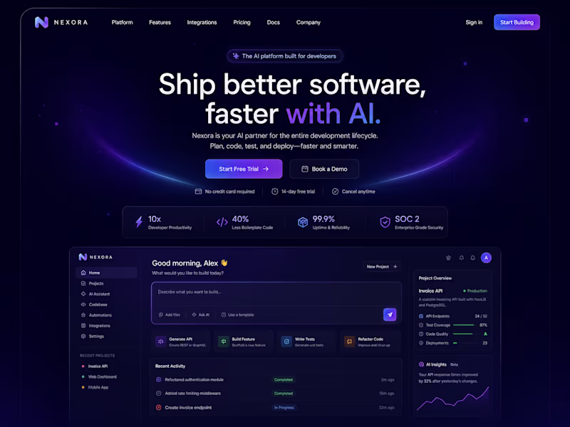 Cover image for Premium SaaS Landing Page Design