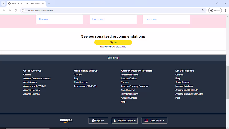 Cover image for Shaanworkspace/Amazon-home-page