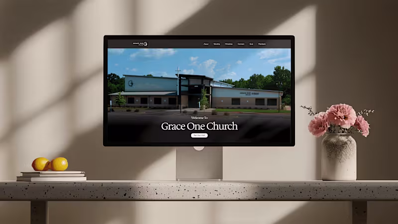 Cover image for Grace One Church - Website Redesign