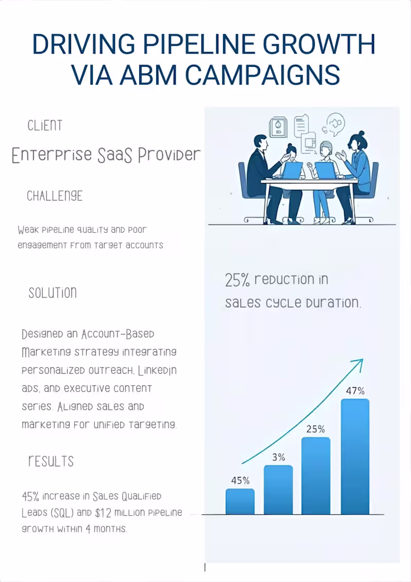 Cover image for Driving Pipeline Growth via ABM Campaigns - $1.2M pipeline g...